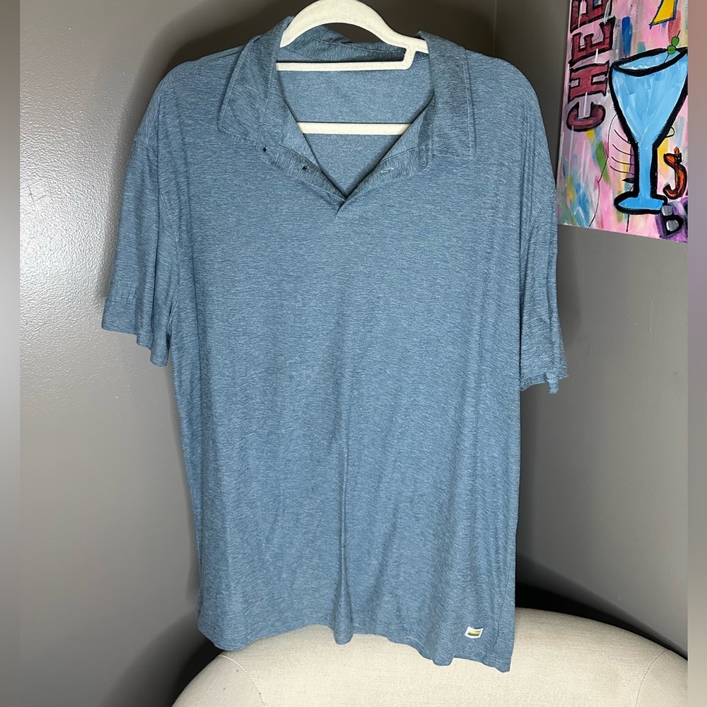 Vuori Slate Blue Polo Shirt